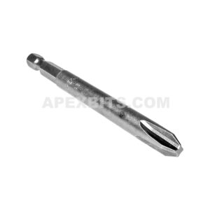 493-BX Apex 1/4'' Phillips #3 Hex Power Drive Bits - Image 1