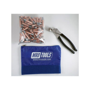 MRO TOOLS K1S50-1/8 Standard Plier Operated Cleco Fasteners 50 Piece Kit w/ Cleco Pliers & Carry Bag - Image 1