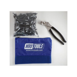 MRO TOOLS K1S100-5/32 Standard Plier Operated Cleco Fasteners 100 Piece Kit w/ Cleco Pliers & Carry Bag - Image 1