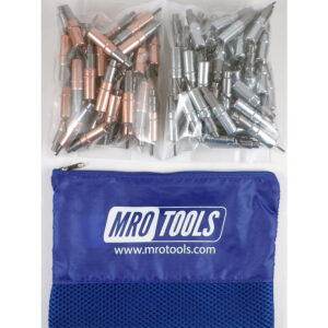 MRO TOOLS KHD3S100-3 Heavy Duty 50 1/8'' & 50 3/32'' Cleco Fasteners Kit w/ Carry Bag