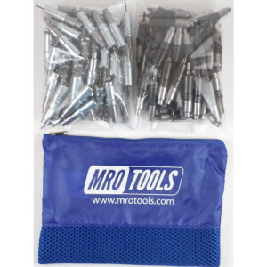 MRO TOOLS KHD3S100-6 Heavy Duty 50 5/32'' & 50 3/32'' Cleco Fasteners Kit w/ Carry Bag