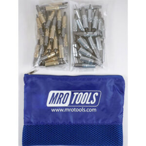MRO TOOLS KHD3S50-5 Heavy Duty 25 3/16'' & 25 3/32'' Cleco Fasteners Kit w/ Carry Bag - Image 1