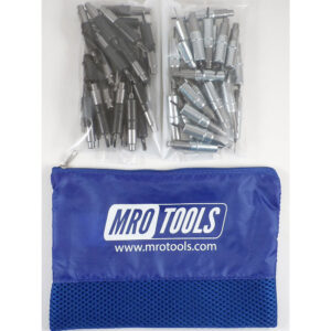 MRO TOOLS KHD3S50-6 Heavy Duty 25 5/32'' & 25 3/32'' Cleco Fasteners Kit w/ Carry Bag - Image 1