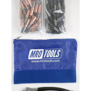 MRO TOOLS KHD4S50-2 Heavy Duty 25 1/8'' & 25 5/32'' Cleco Fasteners Kit w/ Carry Bag