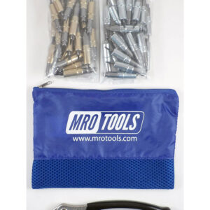 MRO TOOLS KHD4S50-5 Heavy Duty 25 3/16'' & 25 3/32'' Cleco Fasteners Kit w/ Carry Bag
