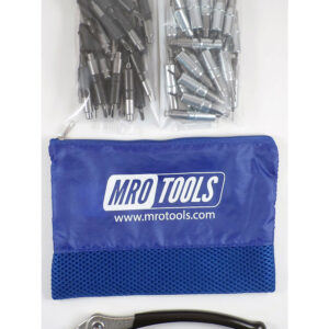 MRO TOOLS KHD4S50-6 Heavy Duty 25 5/32'' & 25 3/32'' Cleco Fasteners Kit w/ Carry Bag