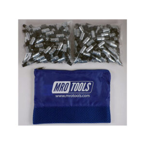 MRO TOOLS KK2S400-3/32 Extra Short Plier Operated Cleco Fasteners 400 Piece Kit w/ Carry Bag