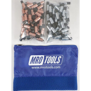 MRO TOOLS KK3S100-3 Extra Short 50 1/8'' & 50 3/32'' Cleco Fasteners Kit w/ Carry Bag