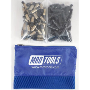 MRO TOOLS KK3S100-4 Extra Short 50 3/16'' & 50 5/32'' Cleco Fasteners Kit w/ Carry Bag