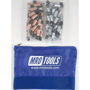 MRO TOOLS KK3S50-3 Extra Short 25 1/8'' & 25 3/32'' Cleco Fasteners Kit w/ Carry Bag