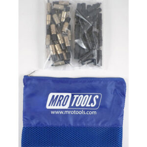 MRO TOOLS KK3S50-4 Extra Short 25 3/16'' & 25 5/32'' Cleco Fasteners Kit w/ Carry Bag