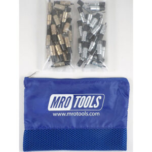 MRO TOOLS KK3S50-5 Extra Short 25 3/16'' & 25 3/32'' Cleco Fasteners Kit w/ Carry Bag