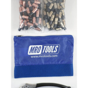 MRO TOOLS KK4S100-1 Extra Short 50 1/8'' & 50 3/16'' Cleco Fasteners Kit w/ Carry Bag