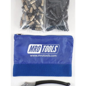 MRO TOOLS KK4S100-4 Extra Short 50 3/16'' & 50 5/32'' Cleco Fasteners Kit w/ Carry Bag