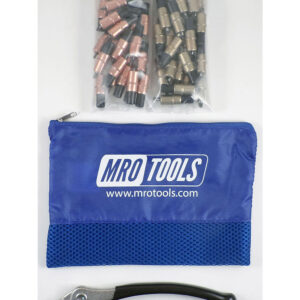 MRO TOOLS KK4S50-1 Extra Short 25 1/8'' & 25 3/16'' Cleco Fasteners Kit w/ Carry Bag