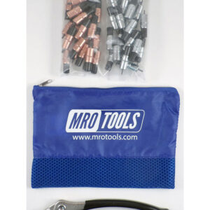 MRO TOOLS KK4S50-3 Extra Short 25 1/8'' & 25 3/32'' Cleco Fasteners Kit w/ Carry Bag