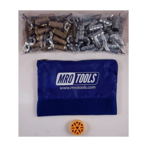 MRO TOOLS KWN4S50-5 Standard Wing-Nut 25 3/16'' & 25 3/32'' Cleco Fasteners Kit w/ HBHT Tool & Carry Bag