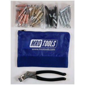 MRO TOOLS K5S40 Beginner Cleco Sheet Metal Fastener Kit w/ Mesh Carry Bag - Image 1