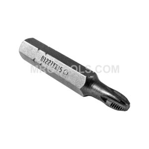 D1227XX15R Zephyr 1/4'' Phillips #2 Removal Insert Bits, ACR, For Self-Tapping, Reduced Nose Diameter