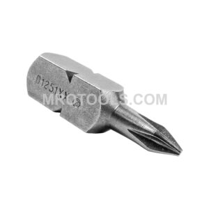 D1251XX Zephyr 5/16'' Phillips #1 Square Shank Insert Bits, For Self Tapping Screws