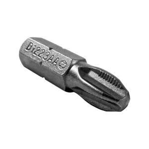 D1327XXACR-B Zephyr 1/4'' Phillips #2 Insert Bits, ACR, For Self-Tapping Screws, Reduced Nose Dry Wall