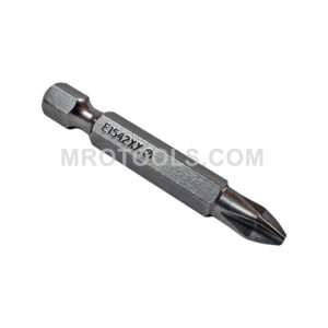 E1542XX Zephyr 1/4'' Phillips #2 Full Body Power Drive Bits, For Self Tapping Screws