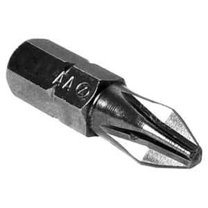 D1254AA Zephyr 5/16'' Phillips #4 Square Shank Insert Bits, For Machine Screws - Image 1