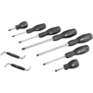752059X-A Ingersoll Rand 9PC Screwdriver Set, Double Injection Handles