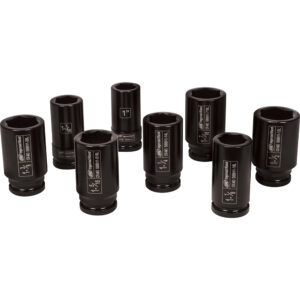SK6H8LN Ingersoll Rand 8PC 3/4'' Drive Hex SAE Deep Impact Socket Set