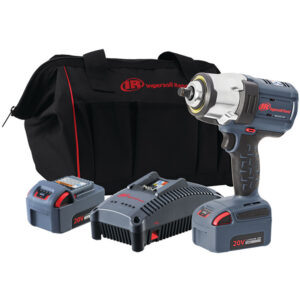 W7152-K22 Ingersoll Rand IQV20 Cordless High-Torque Impact Wrench and 2 Battery Kit, 1/2'' Square Drive