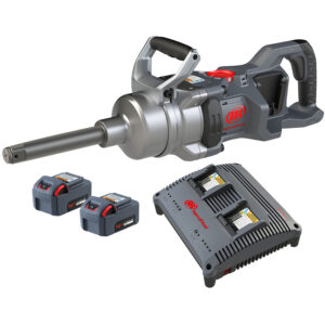 W9691-K2E Ingersoll Rand IQV20 Cordless High-Torque Impact Wrench and 2 Battery Kit, 1'' Square Drive, 6'' Ext Anvil