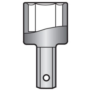9-24E Momento 24mm Special Impact Socket for Truck Service, 1'' Square Drive