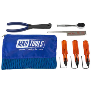 HLK1-6 Hi-Lok Pliers + Hand Ratchet + Dipper Gauge + Handi-Hex 6PC Kit w/ Mesh Carry Bag