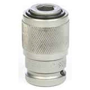 SC1-1/4RP Momento Quick-Release Bit Holder for 1/4'' & 7/16'' Power Bits w/ SilverLine Cover, 3/8'' Square Drive